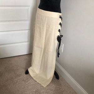 Long linen skirt